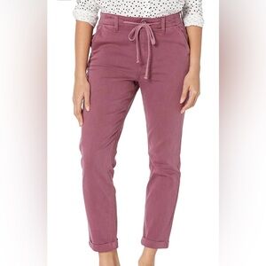 Paige Christy Pants with Drawstring Vintage Raspberry Mousse Womens Size 34